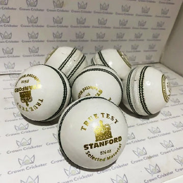 STANFORD TRUE TEST CRICKET BALL WHITE BOX