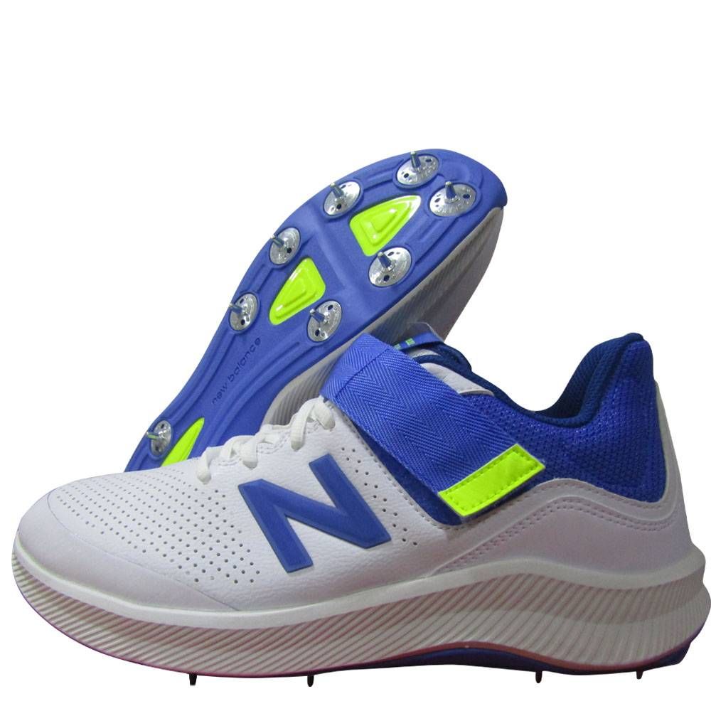 New Balance CK4040 W5 Spike Cricket Shoes White Blue