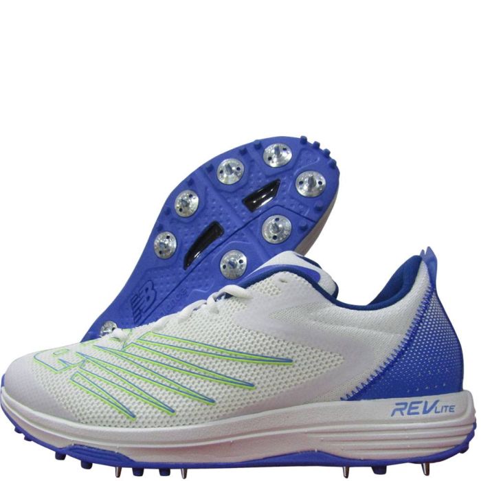 New Balance CK10 R5 Spike Cricket Shoes White Blue