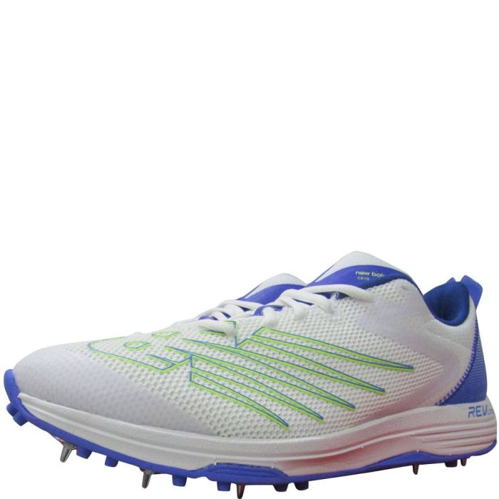 New Balance CK10 R5 Spike Cricket Shoes White Blue