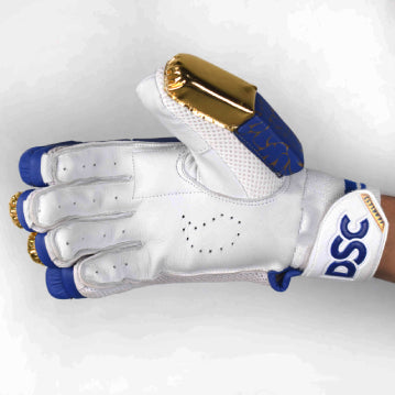 DSC STRIKE 20/20 CRICKET BATTING GLOVES BLUE MENS SIZE