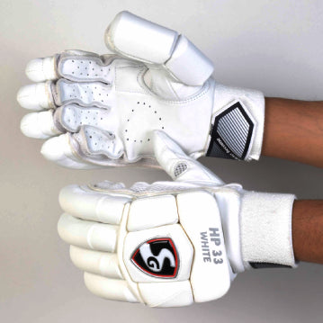 SG HP 33 WHITE CRICKET BATTING GLOVES MENS SIZE
