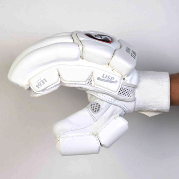 SG HP 33 WHITE CRICKET BATTING GLOVES MENS SIZE