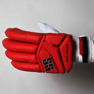 SS SUPER TEST RED CRICKET BATTING GLOVES MENS SIZE