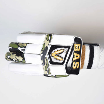BAS VAMPIRE CAMO GOLD CRICKET BATTING GLOVES MENS SIZE