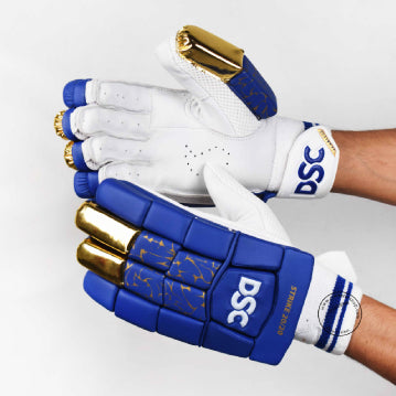 DSC STRIKE 20/20 CRICKET BATTING GLOVES BLUE MENS