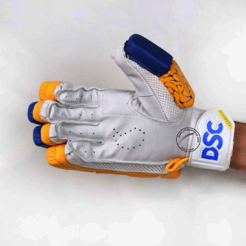 DSC STRIKE 20/20 CRICKET BATTING GLOVES YELLOW