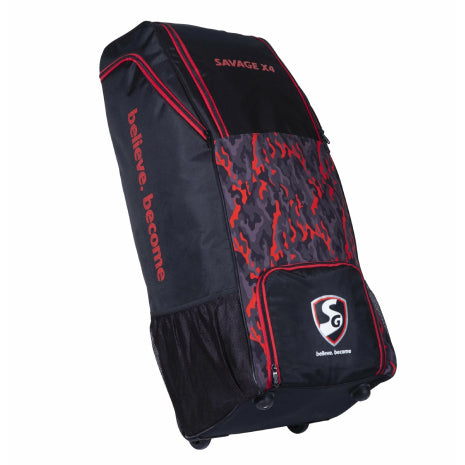 SG SAVAGE X4 DUFFLE WHEELIE Cricket Kit Bag