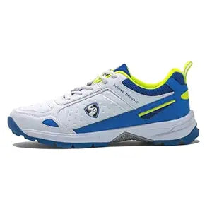 SG Unisex-Adult Club 6.0 Rubber Spikes Cricket Shoes, White