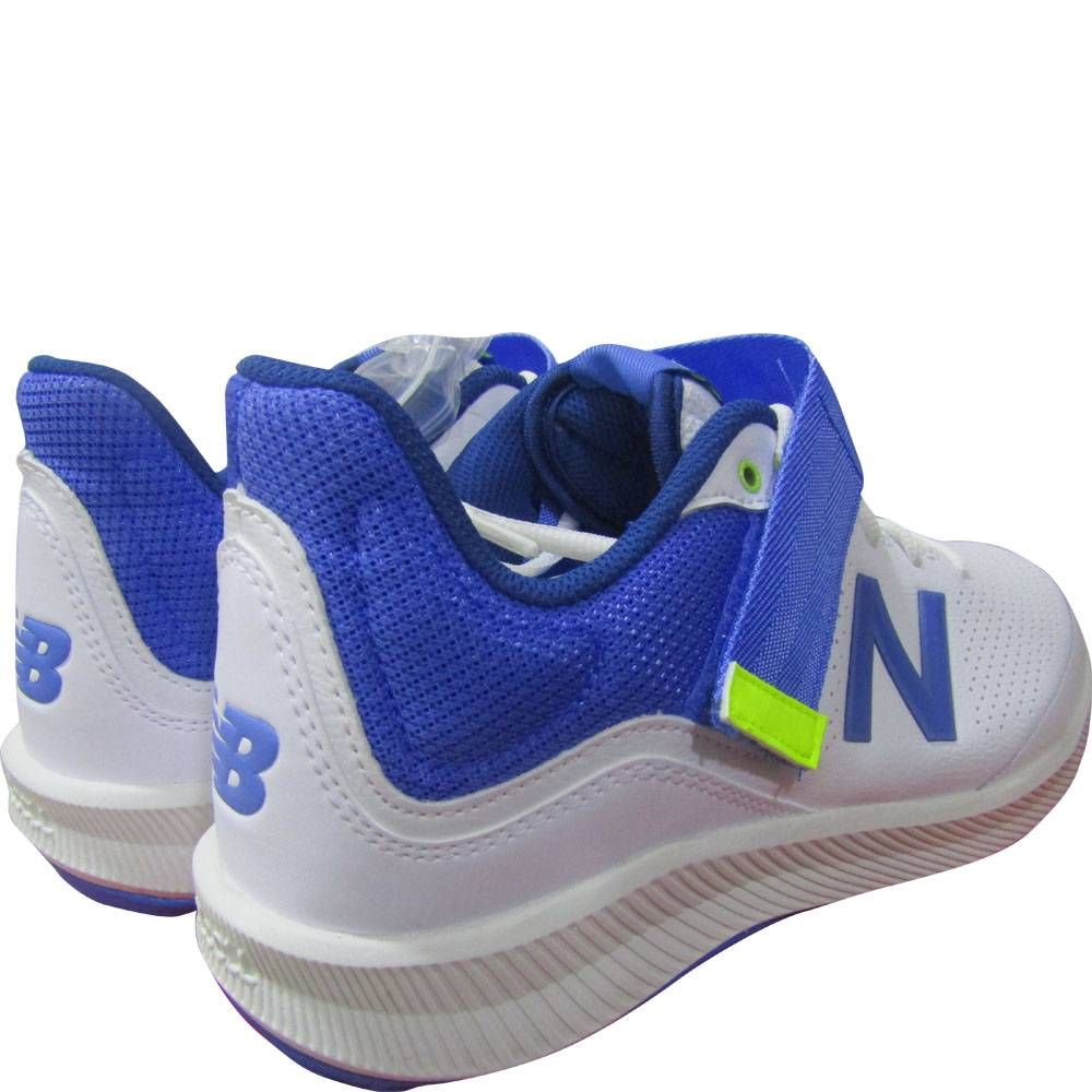 New Balance CK4040 W5 Spike Cricket Shoes White Blue