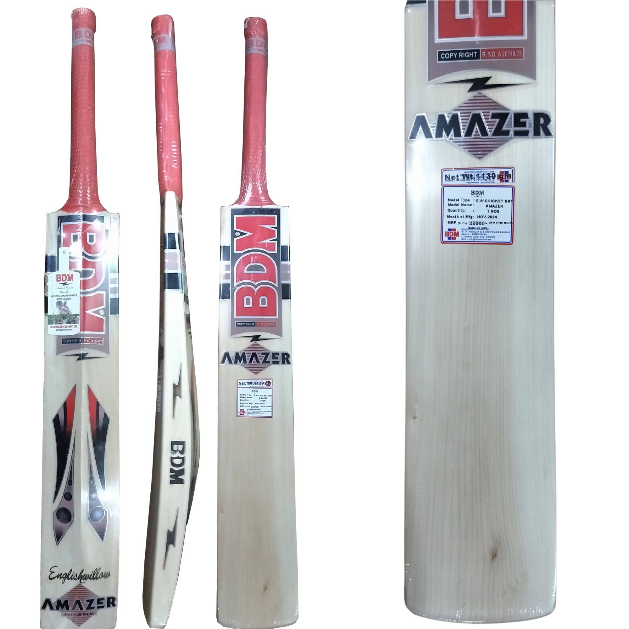 BDM Amazer English Willow Cricket Bat