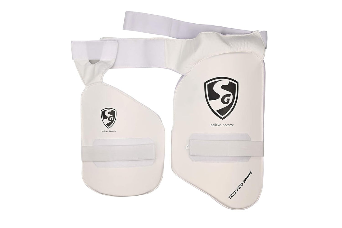 SG Combo Test Pro White S.Adult RH Thigh Pad