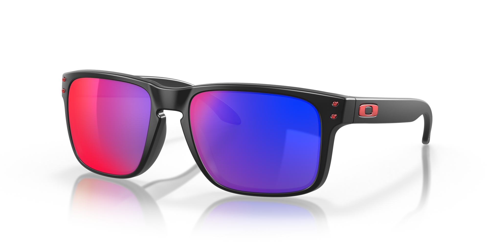 Oakley Holbrook,  Matte Black Red Iridium, Virat Series - Sun Glasses