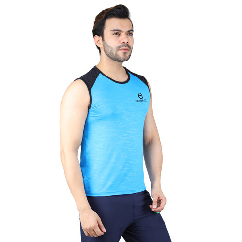 Aqua Blue Spandex Tank - kragbuzz