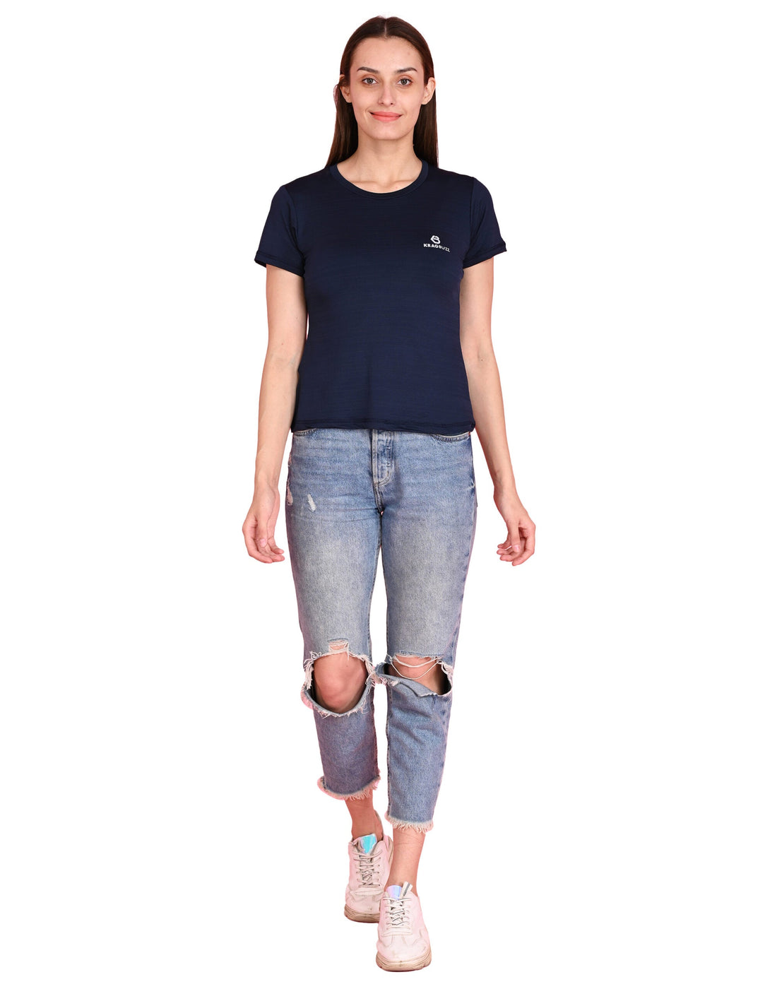 Elna Round Neck T-Shirt -  kragbuzz