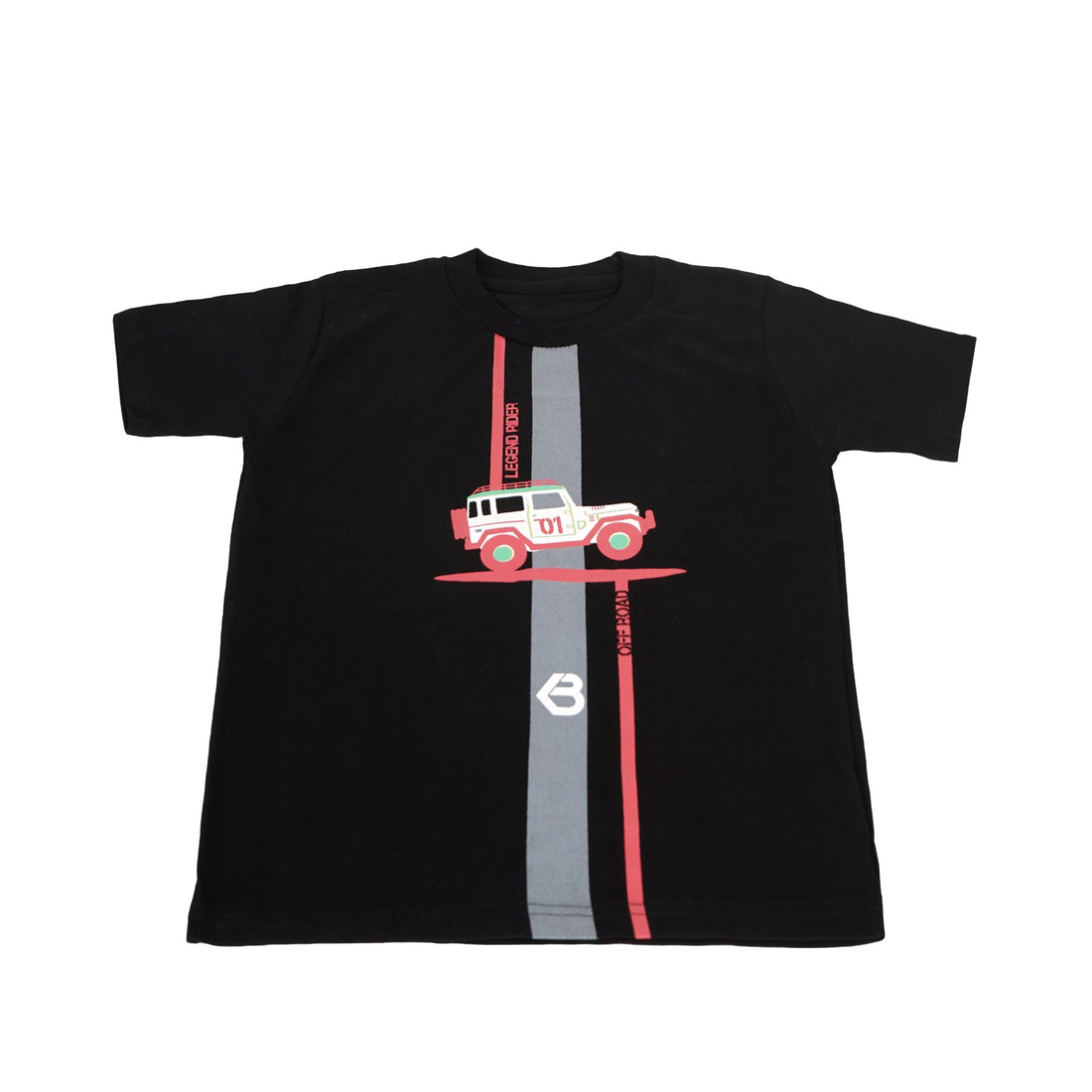 Printed Cotton T-Shirt for Kids | Soft Half Sleeve Tee with Jeep Cartoon Design | Comfortable Casual Wear for Boys & Girls