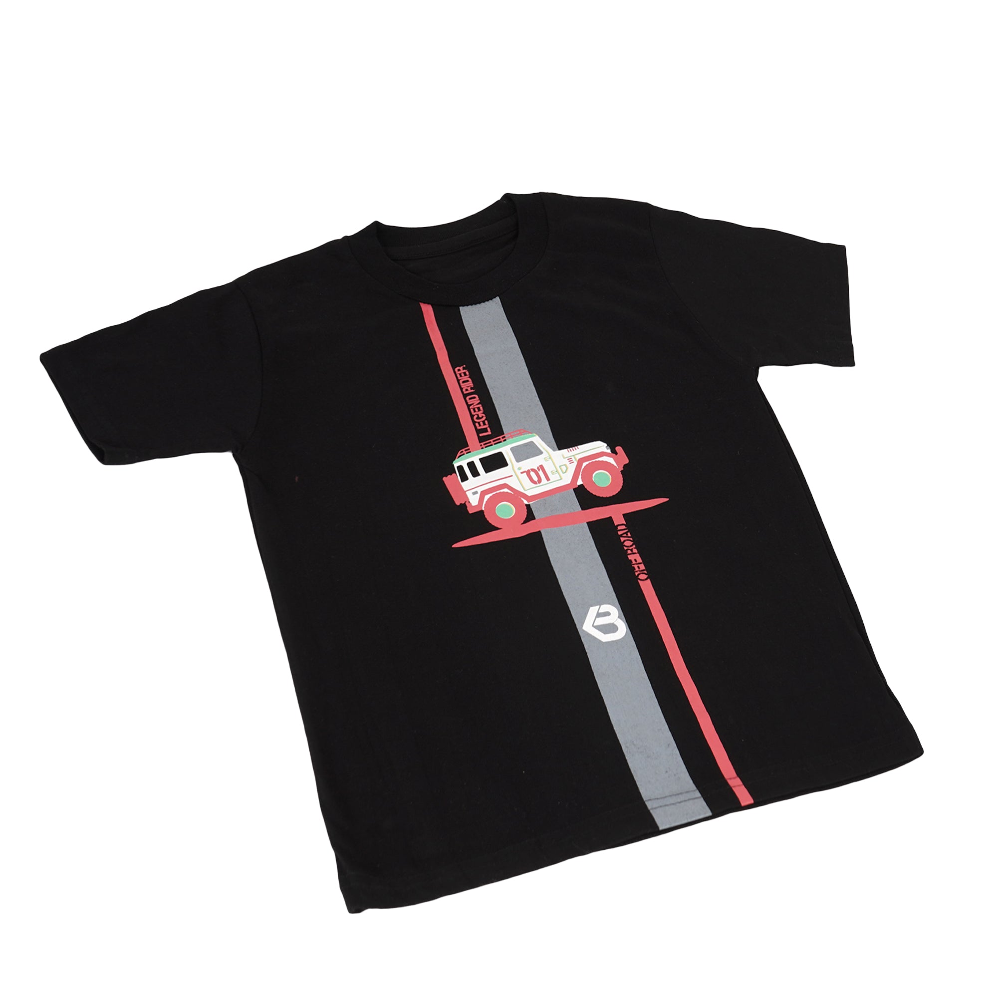 Printed Cotton T-Shirt for Kids | Soft Half Sleeve Tee with Jeep Cartoon Design | Comfortable Casual Wear for Boys & Girls