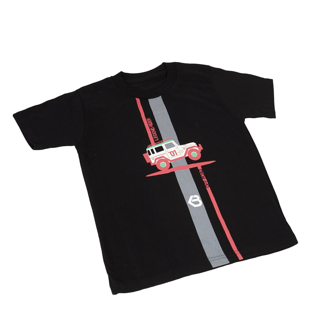 Printed Cotton T-Shirt for Kids | Soft Half Sleeve Tee with Jeep Cartoon Design | Comfortable Casual Wear for Boys & Girls