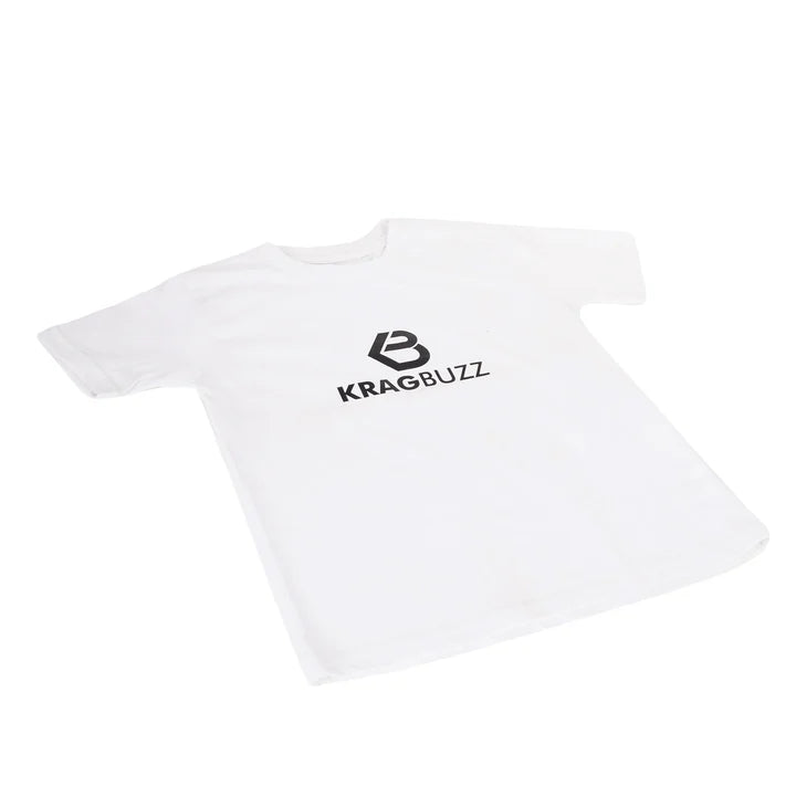 KRAGBUZZ Printed Cotton T-Shirt for Kids | Soft Half Sleeve Logo Tee | Comfortable Casual Wear for Boys & Girls