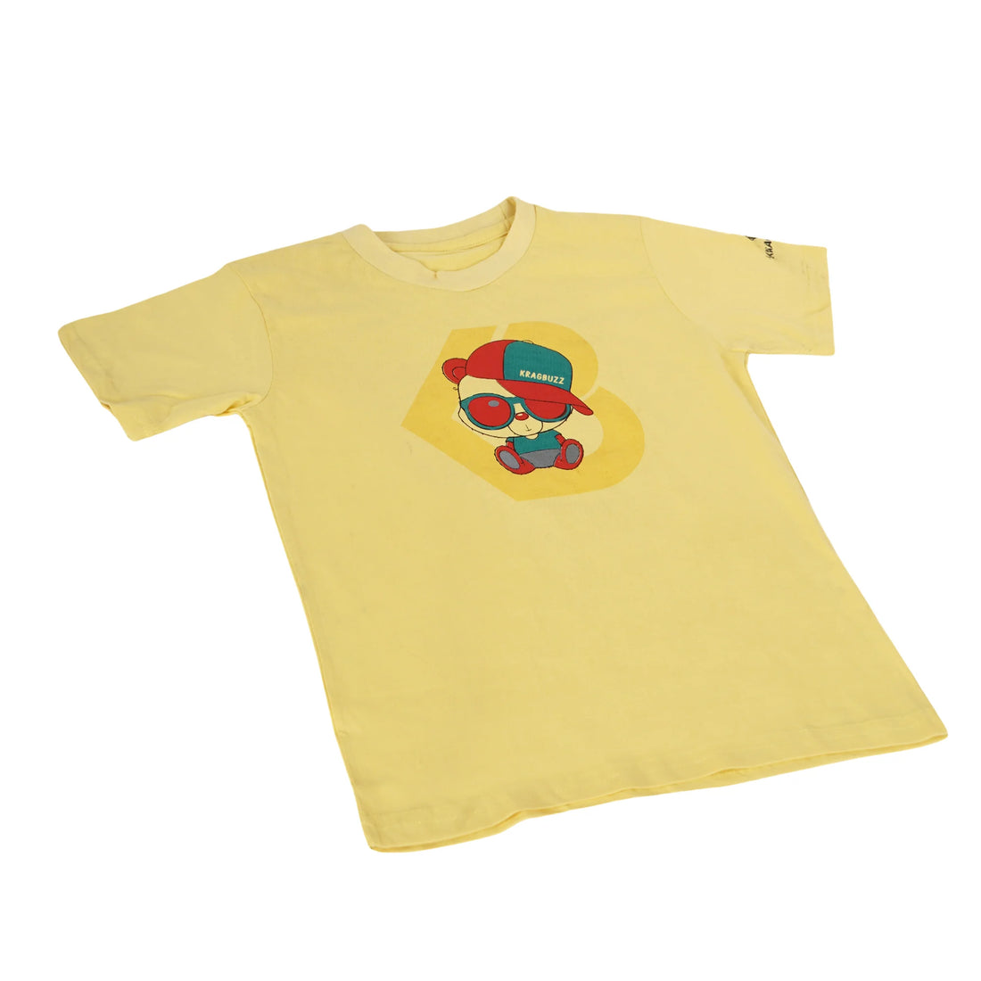 KRAGBUZZ Kids Printed Cotton T-Shirt | Soft Half Sleeve Tee with Cute Cartoon Graphic | Comfortable Casual Wear for Boys & Girls