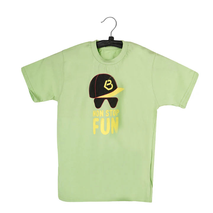 Printed Cotton T-Shirt for Kids | Soft Half Sleeve Tee with Fun Graphic Print | Comfortable Casual Wear for Boys & Girls