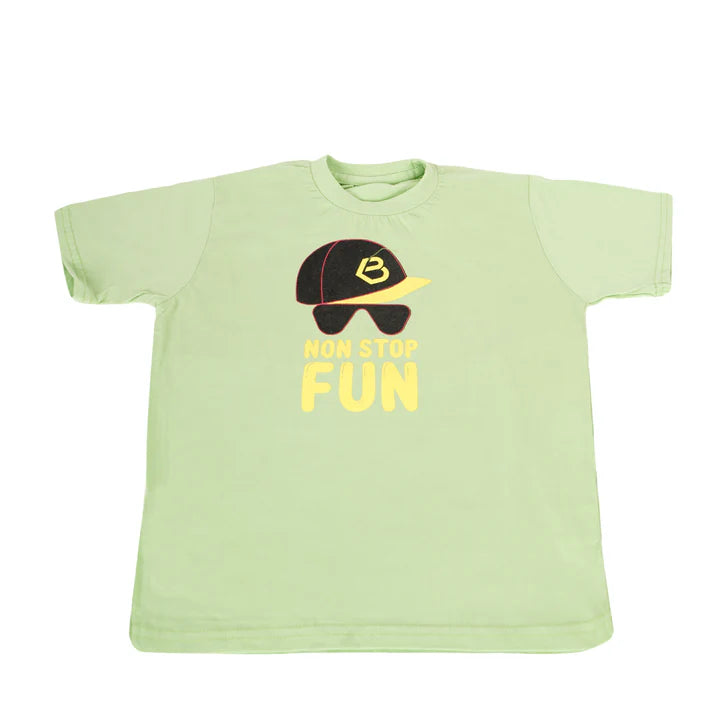 Printed Cotton T-Shirt for Kids | Soft Half Sleeve Tee with Fun Graphic Print | Comfortable Casual Wear for Boys & Girls