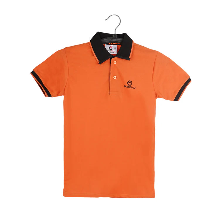 KRAGBUZZ Men’s Polo T-Shirt | Premium Cotton Half Sleeve Collared T-Shirt | Comfortable Casual & Office Wear