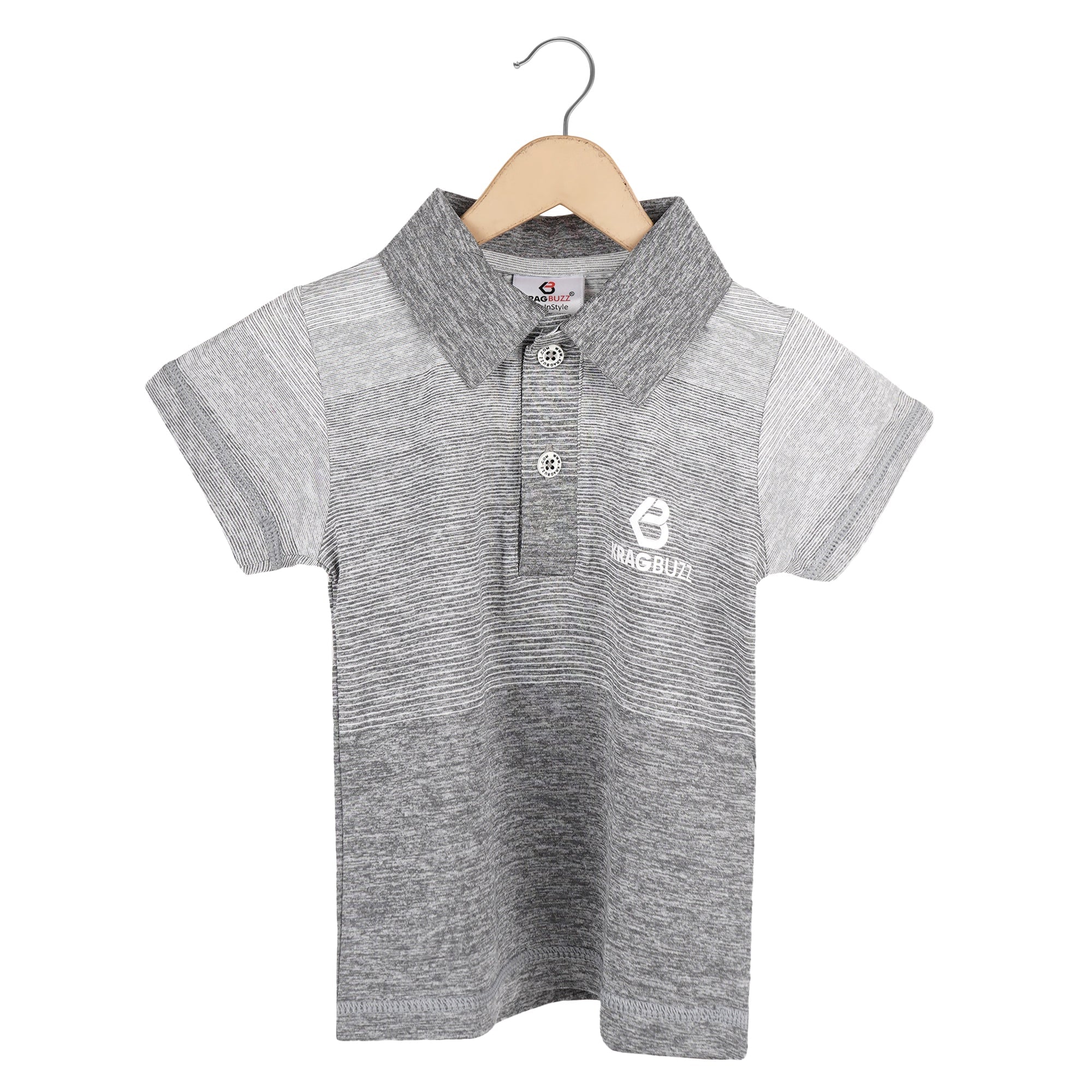 KRAGBUZZ Kids Polo T-Shirt | Premium Cotton Blend Half Sleeve Collared T-Shirt | Comfortable Casual Wear for Boys & Girls