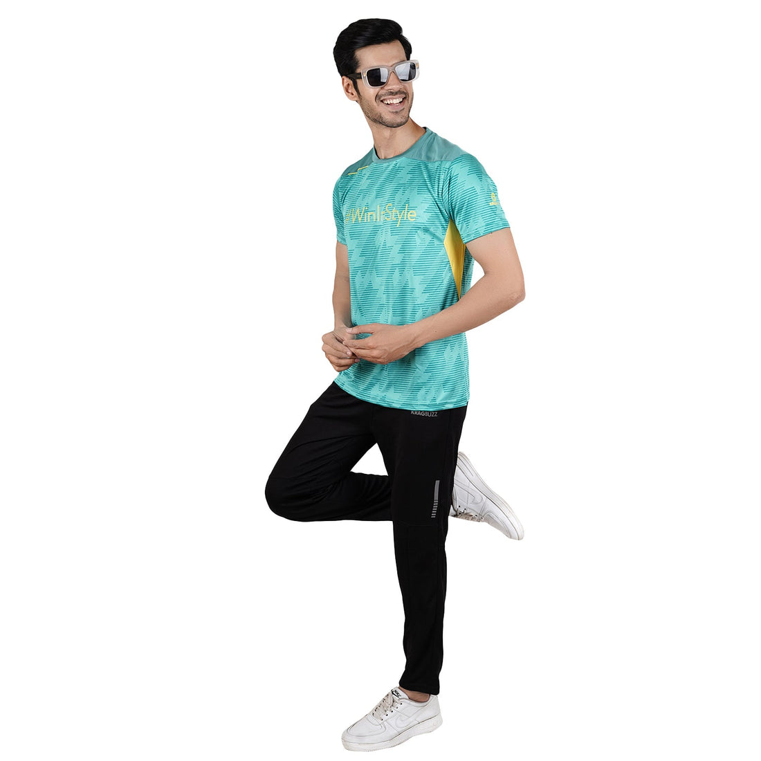 Zig Zag Round Neck Short Sleeve T-shirts