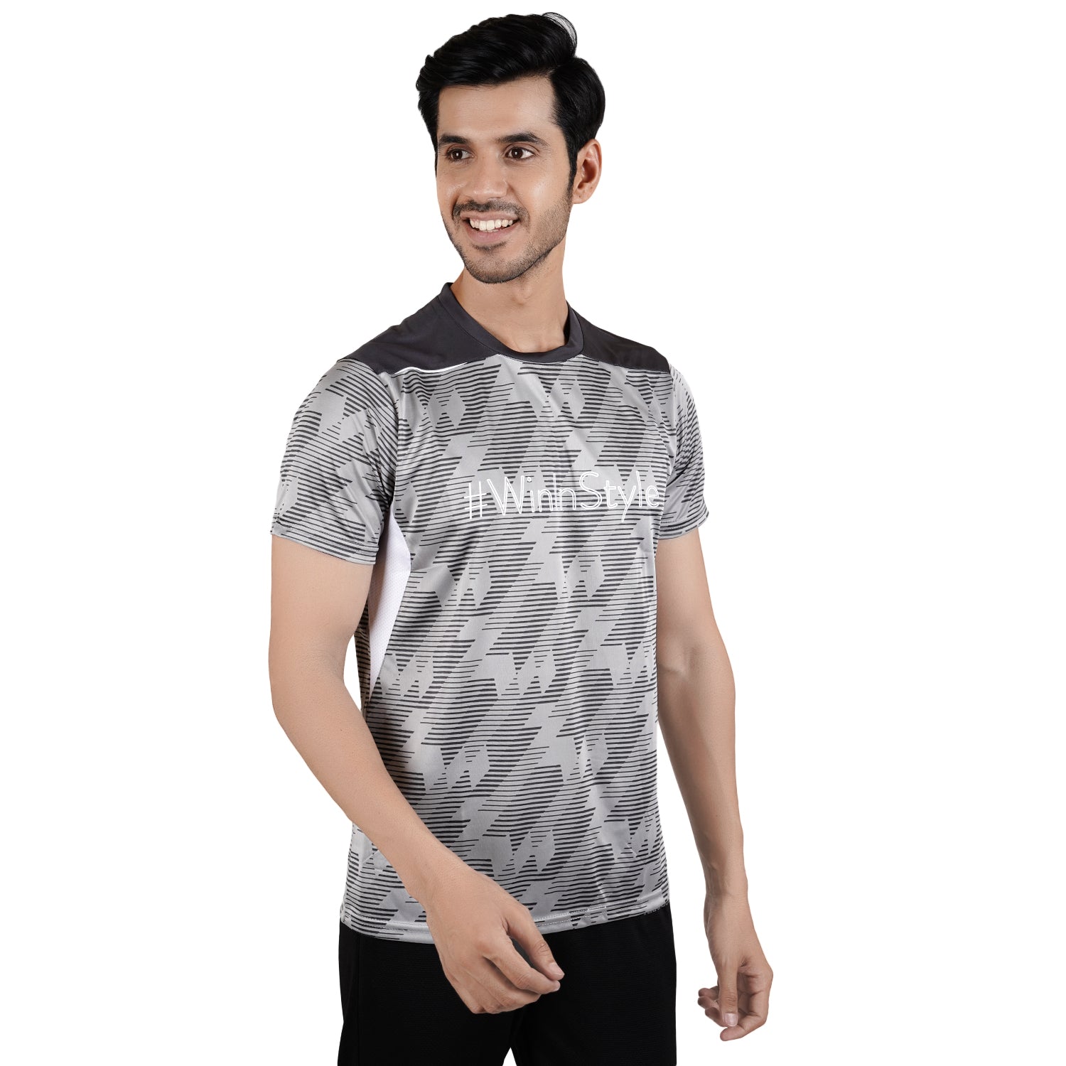 Zig Zag Round Neck
