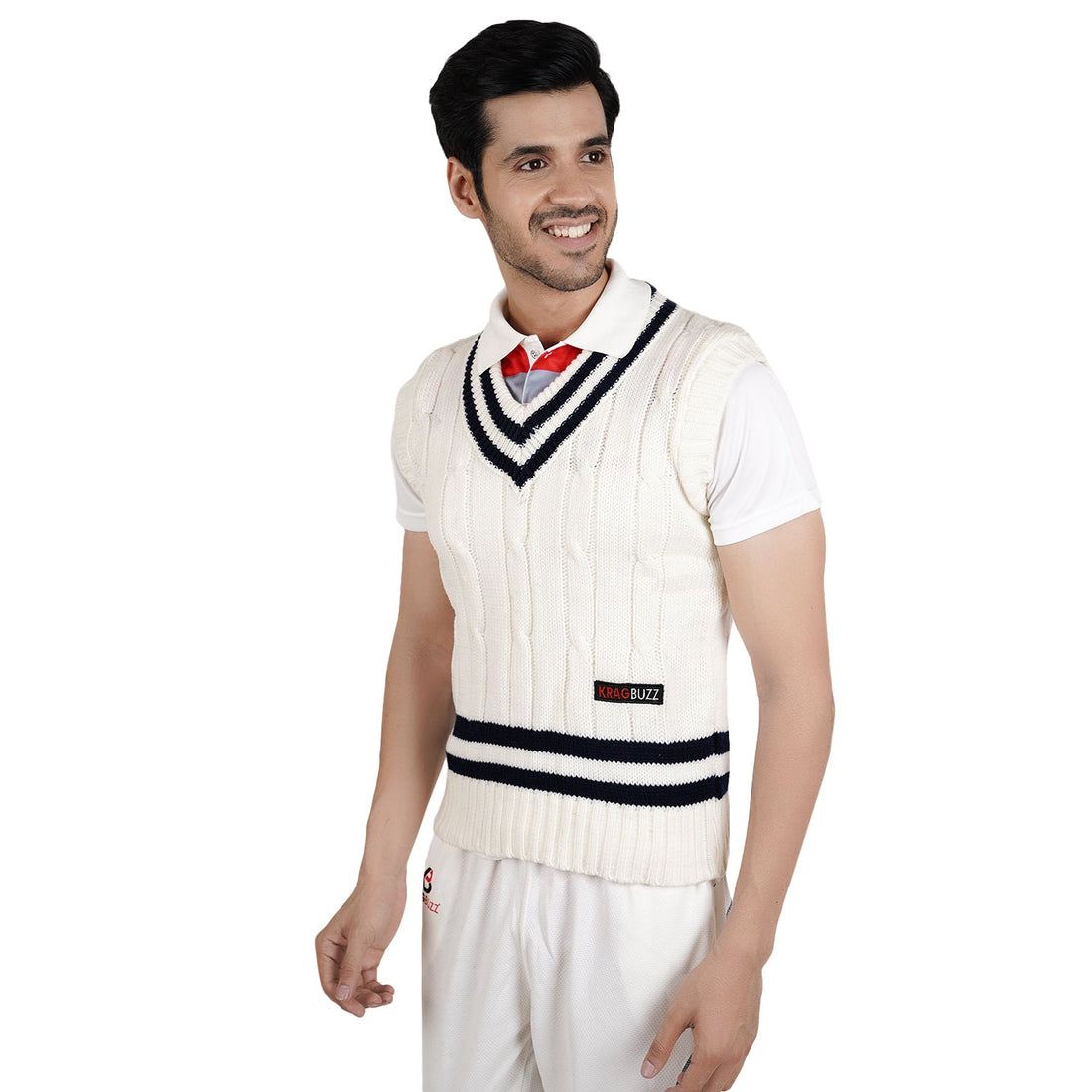 Cricket White Sweaters -kragbuzz