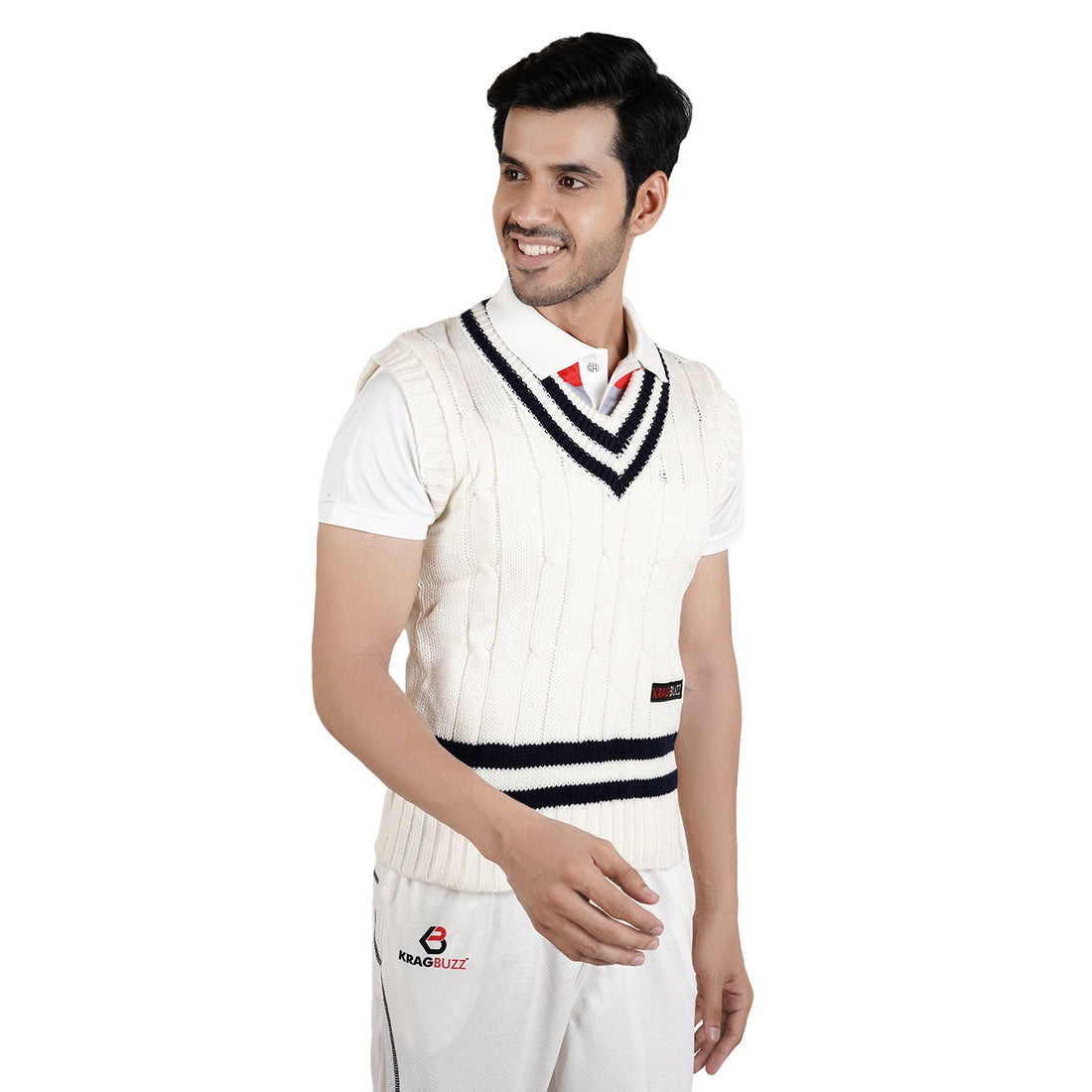 Cricket White Sweaters -kragbuzz