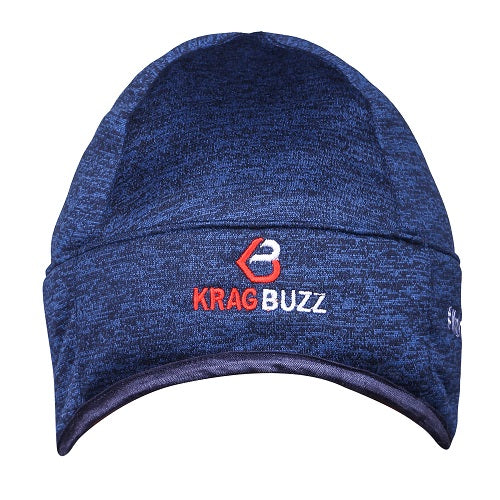 Melange Dark Navy Blue Woolen Cap