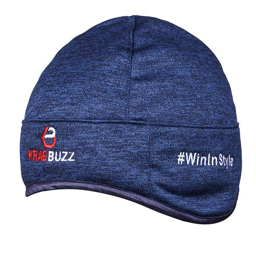 Melange Dark Navy Blue Woolen Cap