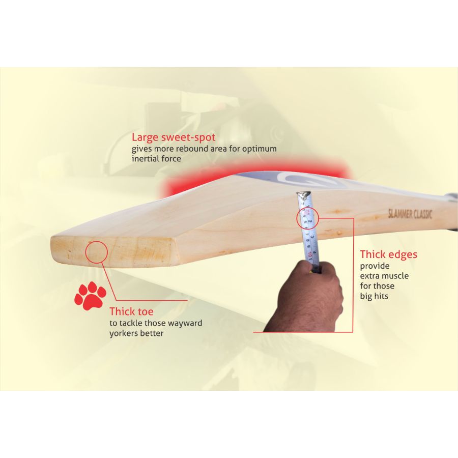 SG SLAMMER CLASSIC ENGLISH WILLOW CRICKET BAT