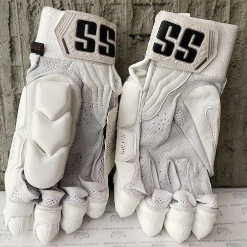 SS LIMITED EDITION BATTING GLOVES ALL WHITE