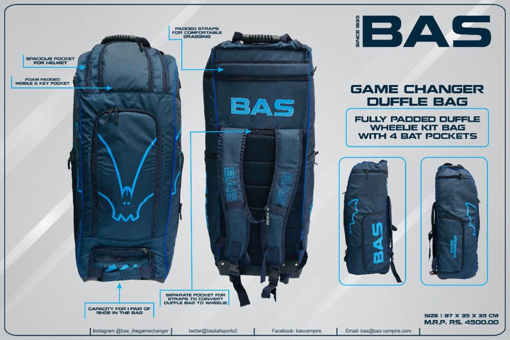 BAS “Game Changer “ - Duffle Wheele Bag