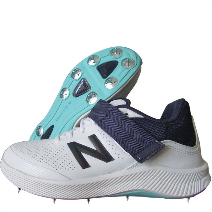 New Balance CK4040 J5 Spike Cricket Shoes White Cyber Jade